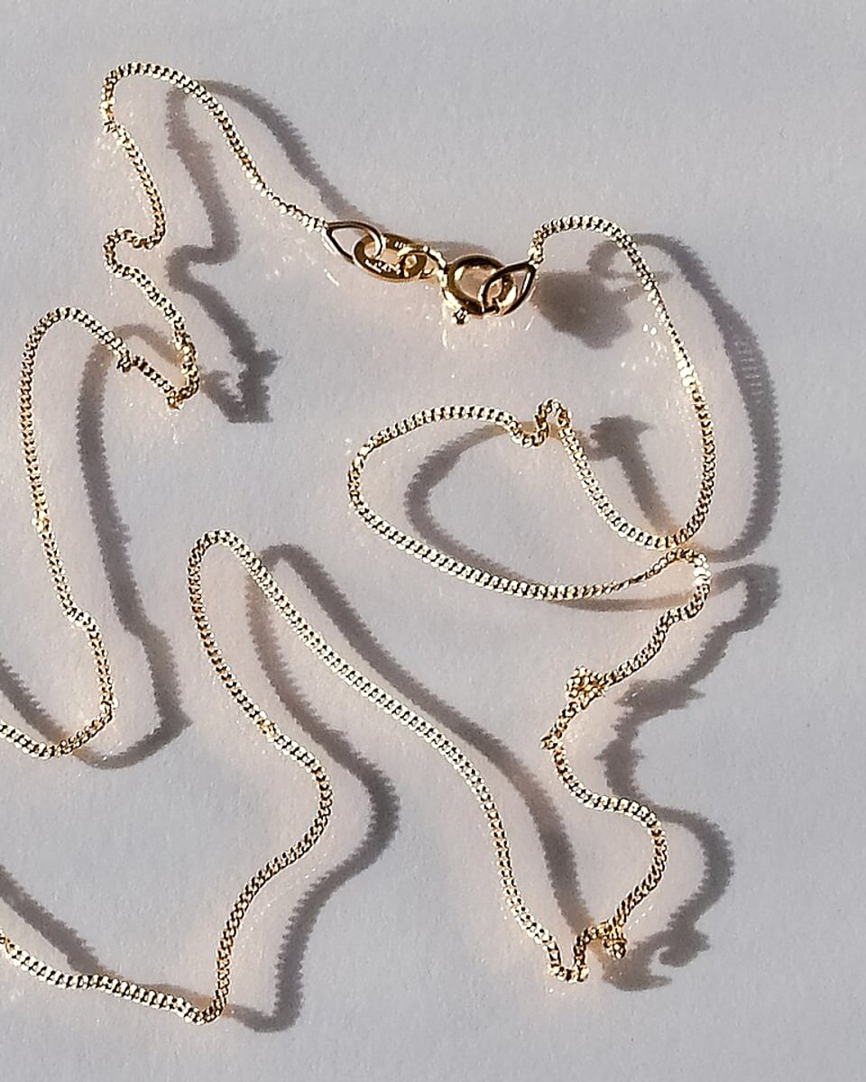 Cadena Barbada Clásica · Oro 18k