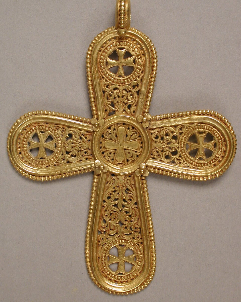 Cruz Filigrana · Oro 18k