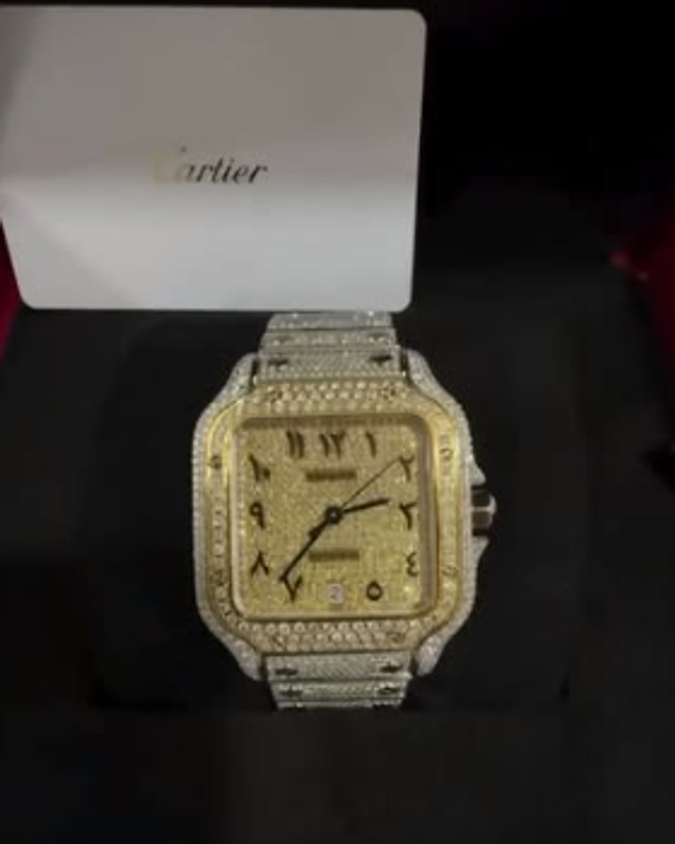 Reloj Iced Arabic Gold
